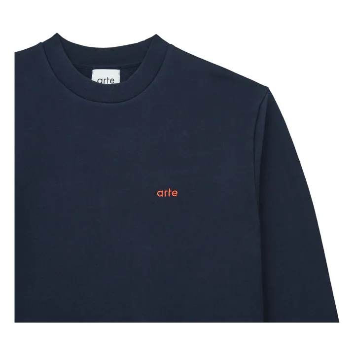 Sudadera con estampado de espalda Conrad | Azul Marino- Imagen del producto n°4