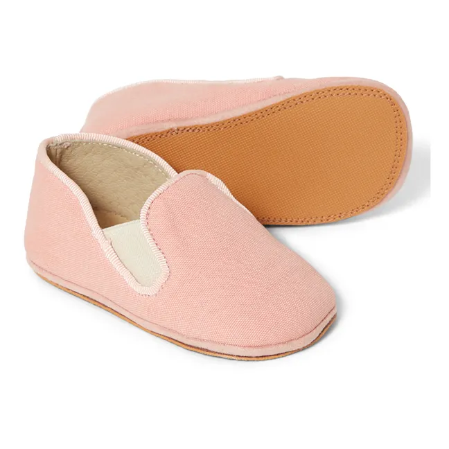 Noa Cotton Slippers | Pale pink