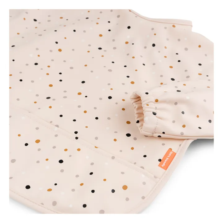 Happy dots bib with sleeves  | Pink- Product image n°2