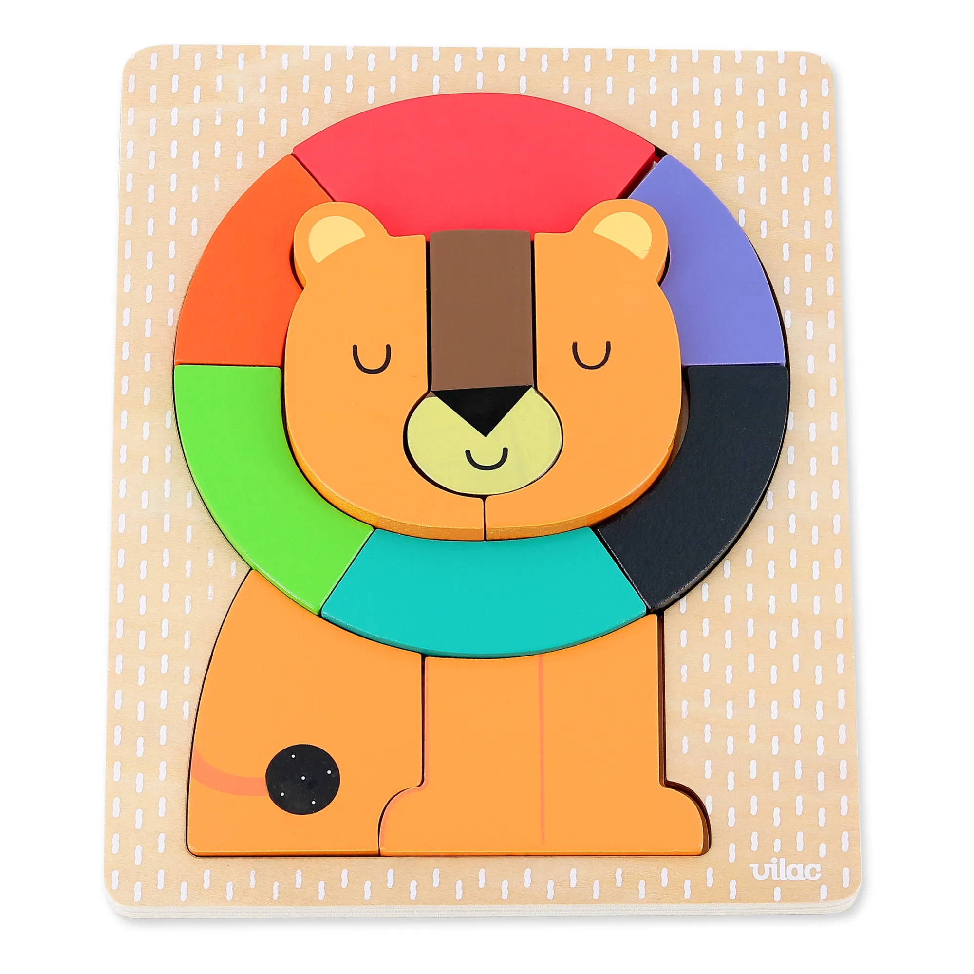 Vilac Multicoloured Lion Puzzle - Andy Westface