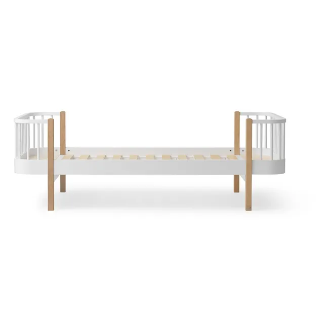 Kit de conversión de cama juvenil de madera original en cama alta de 138 cm de altura | Roble