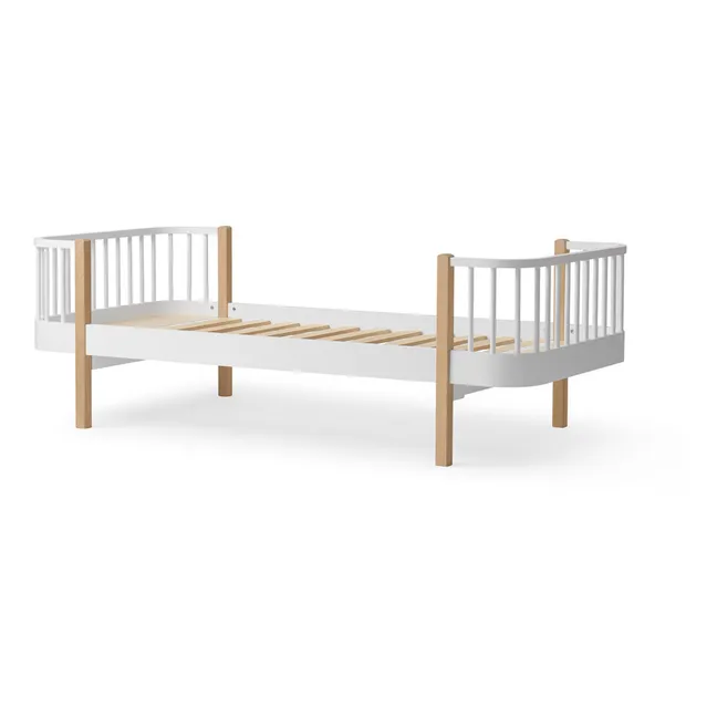 Kit di conversione letto/letto junior, modello: Original Wood - in letto mezzanina, altezza media, 138 cm | Quercia