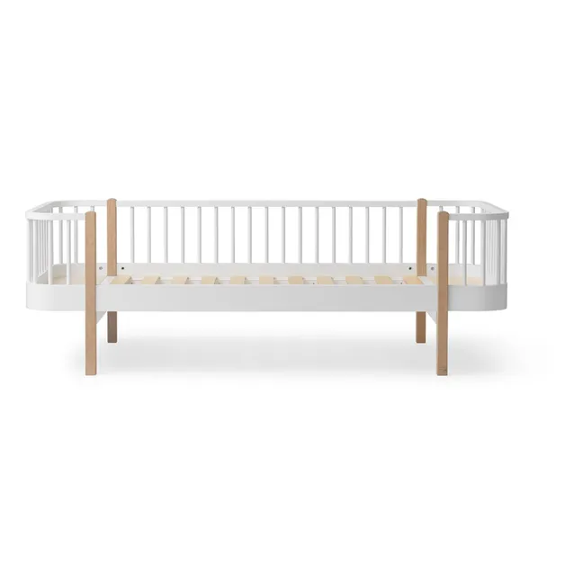 Kit de conversión de cama juvenil de madera original en cama alta de 138 cm de altura | Roble
