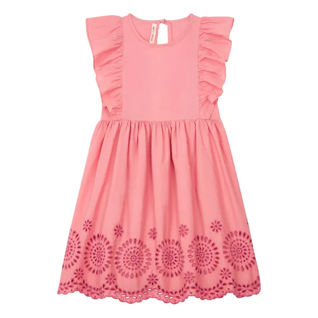 Vestido bordado | Rosa
