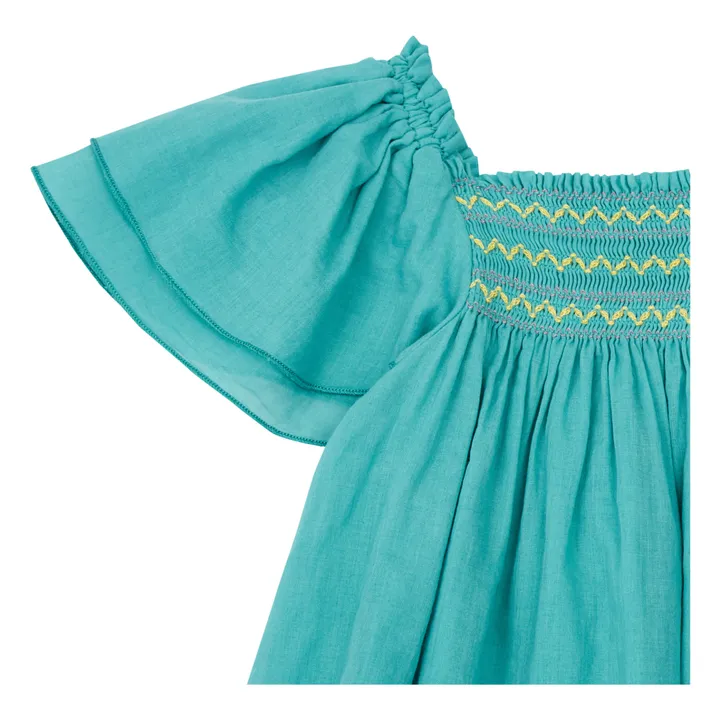 Smock Dress | Turquoise- Product image n°1