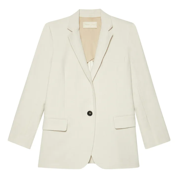 Tilia Suit Jacket | Ecru- Product image n°0