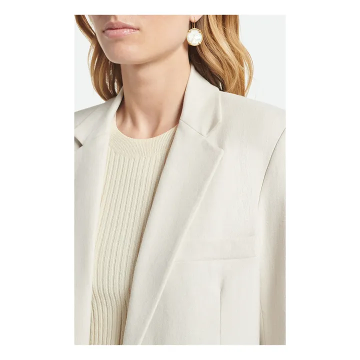 Tilia Suit Jacket | Ecru- Product image n°3