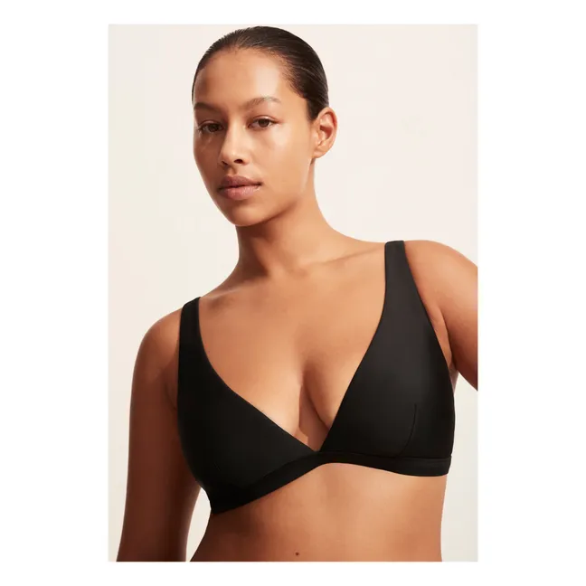 Haut de Maillot Plunge | Noir