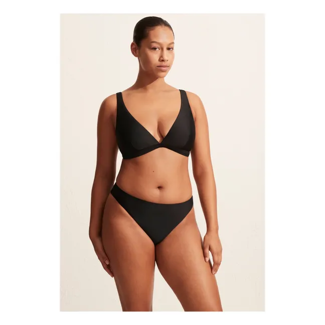 Haut de Maillot Plunge | Noir