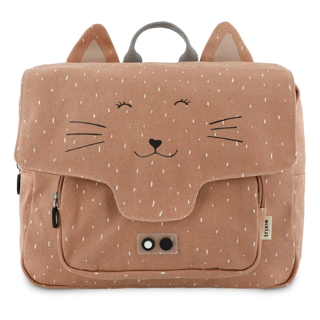 Mrs Cat Schoolbag | Dusty Pink