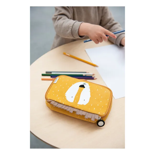 Mr Lion Rectangular Pencil Case | Yellow