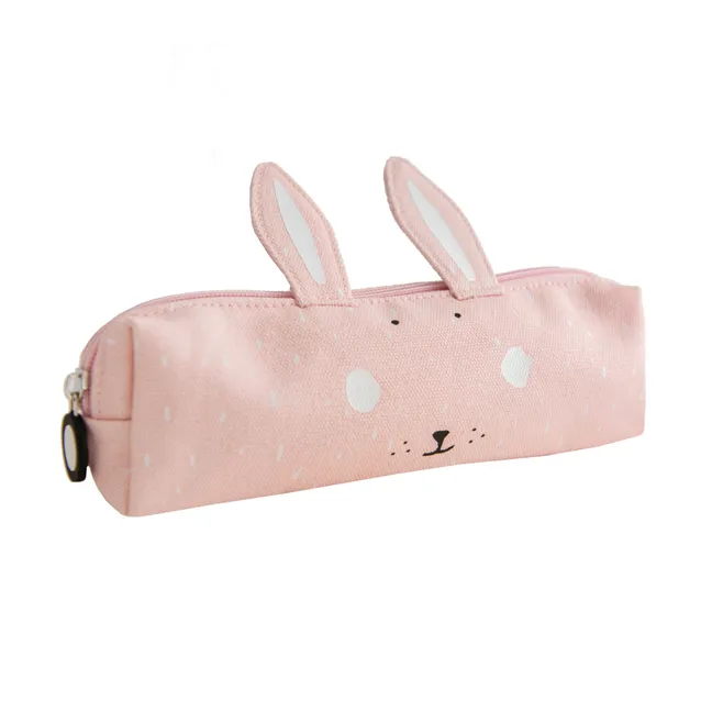 Mrs Rabbit Long Pencil Case | Pale pink