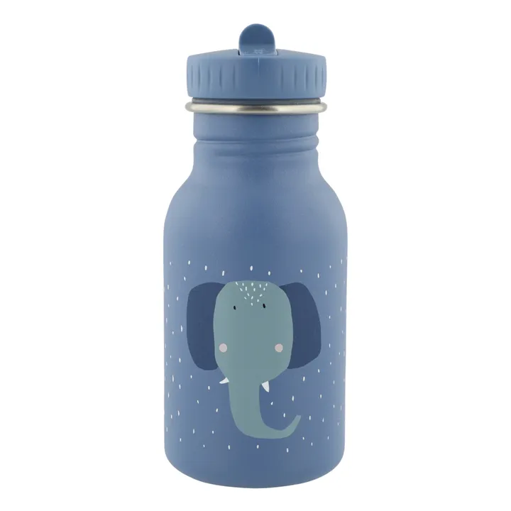 Mrs Elephant 350ml Water Bottle | Blue- Product image n°0