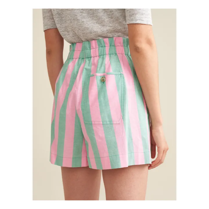 Shorts Lila a righe - Collezione Donna | Rosa- Immagine del prodotto n°5