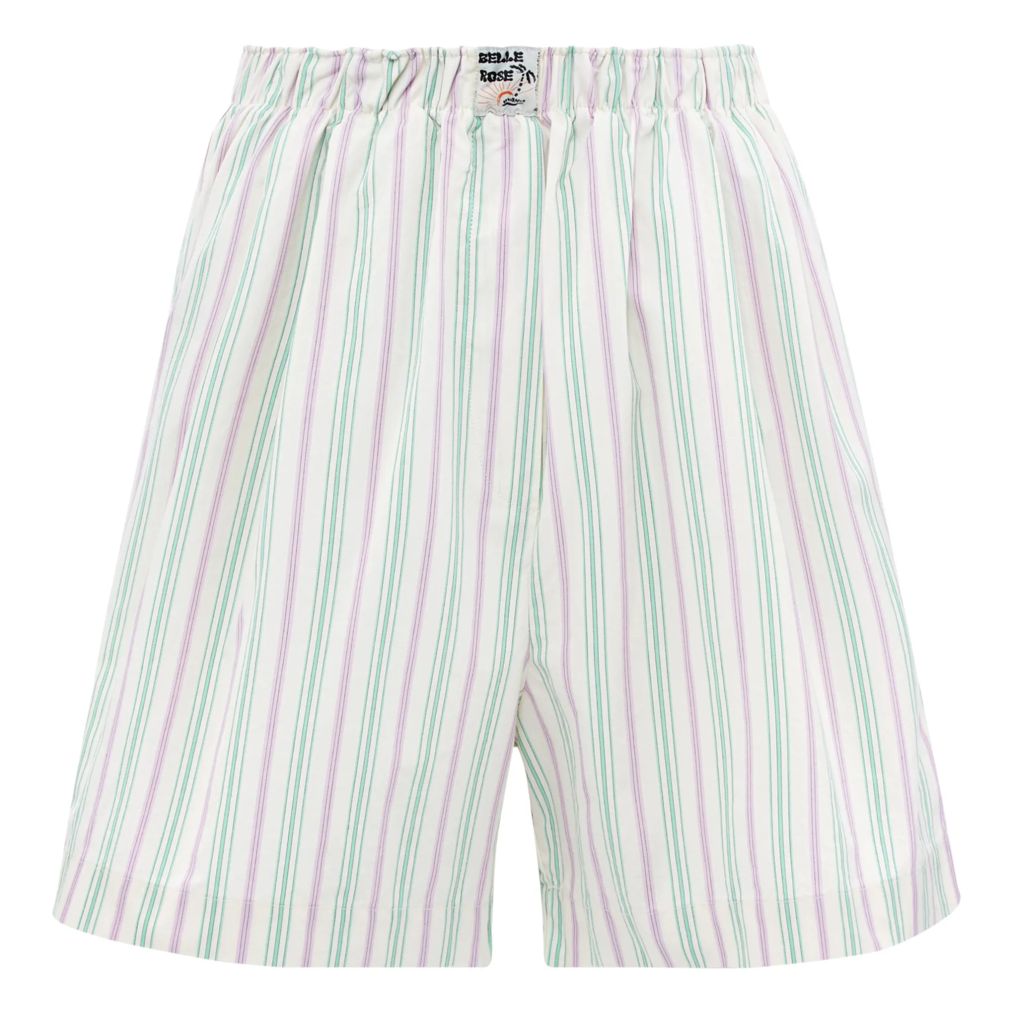 Bellerose Women's Lilac Goya Stripes Shorts - Collection