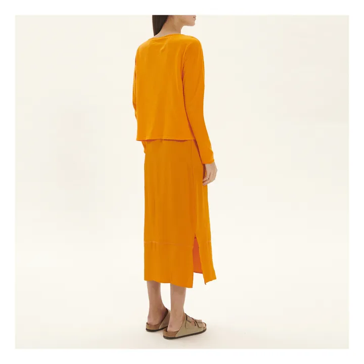 T-shirt Manches Longues Col Rond Aksun | Orange- Image produit n°5