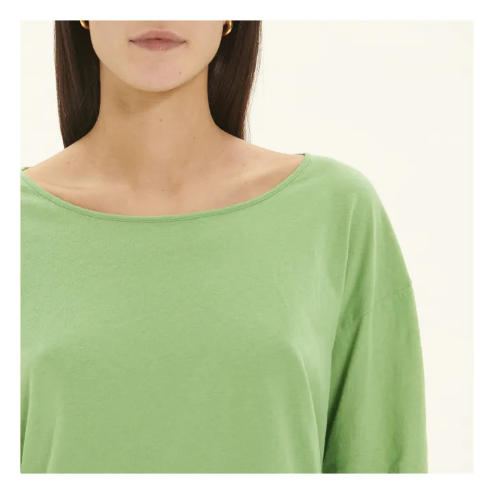 Aksun Langarm Rundhals T-Shirt | Grün- Produktbild Nr. 7