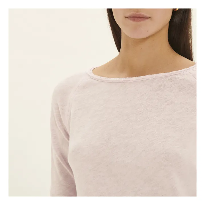 Camiseta de manga larga y cuello barco Sonoma | Rosa Bombón- Imagen del producto n°7