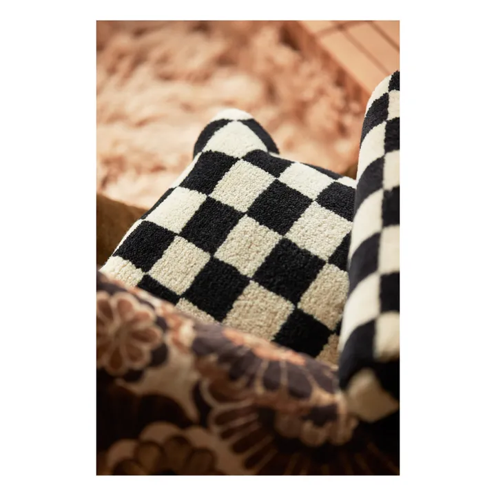 Coussin damier | Noir/Blanc- Image produit n°6