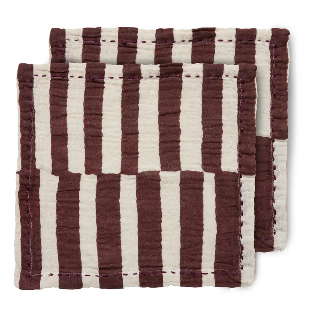 Handtücher aus Baumwolle - 2er-Set | Lie de vin