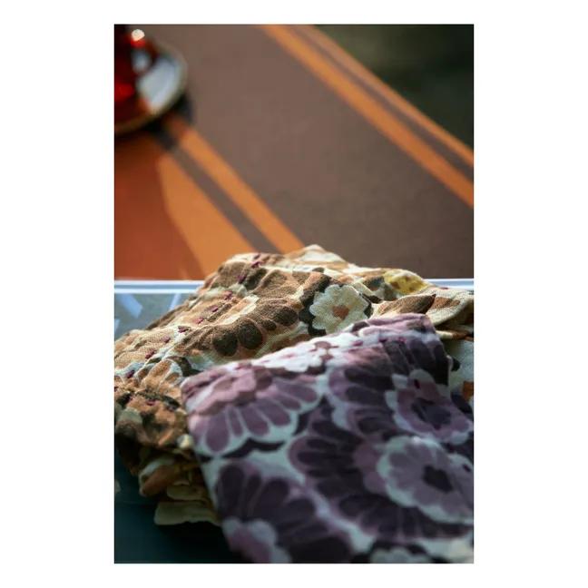 Serviettes de table en coton - Set de 2 | Brun roux