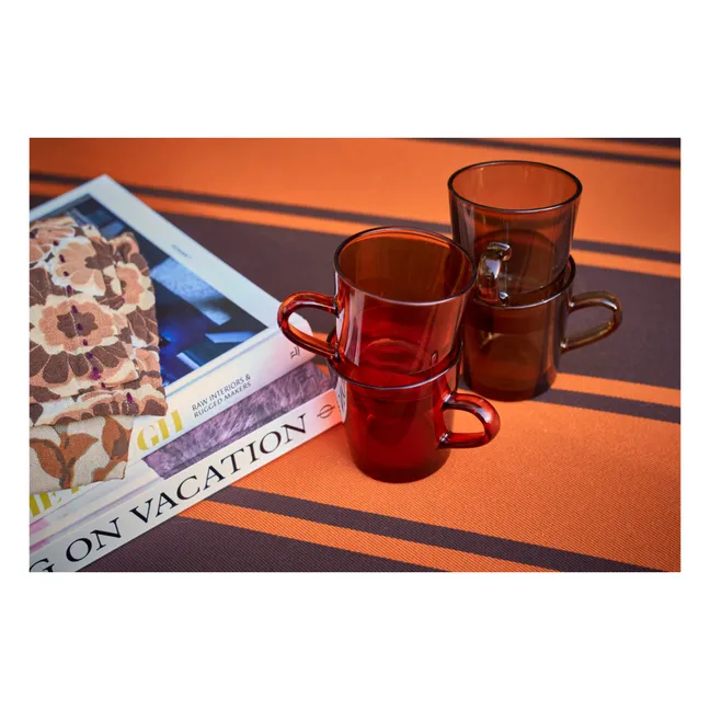 Serviettes de table en coton - Set de 2 | Brun roux