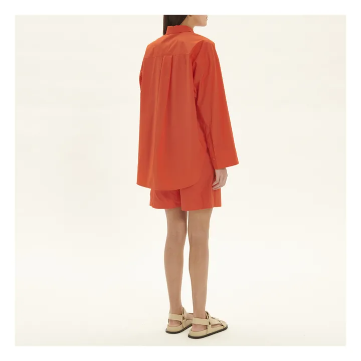 Camicia Derris in cotone organico | Corail Orange- Immagine del prodotto n°5