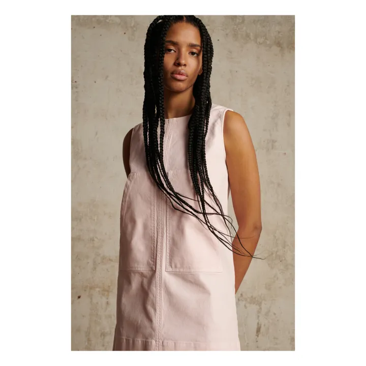 Vestido de algodón orgánico Mitsouko | Rosa Palo- Imagen del producto n°2