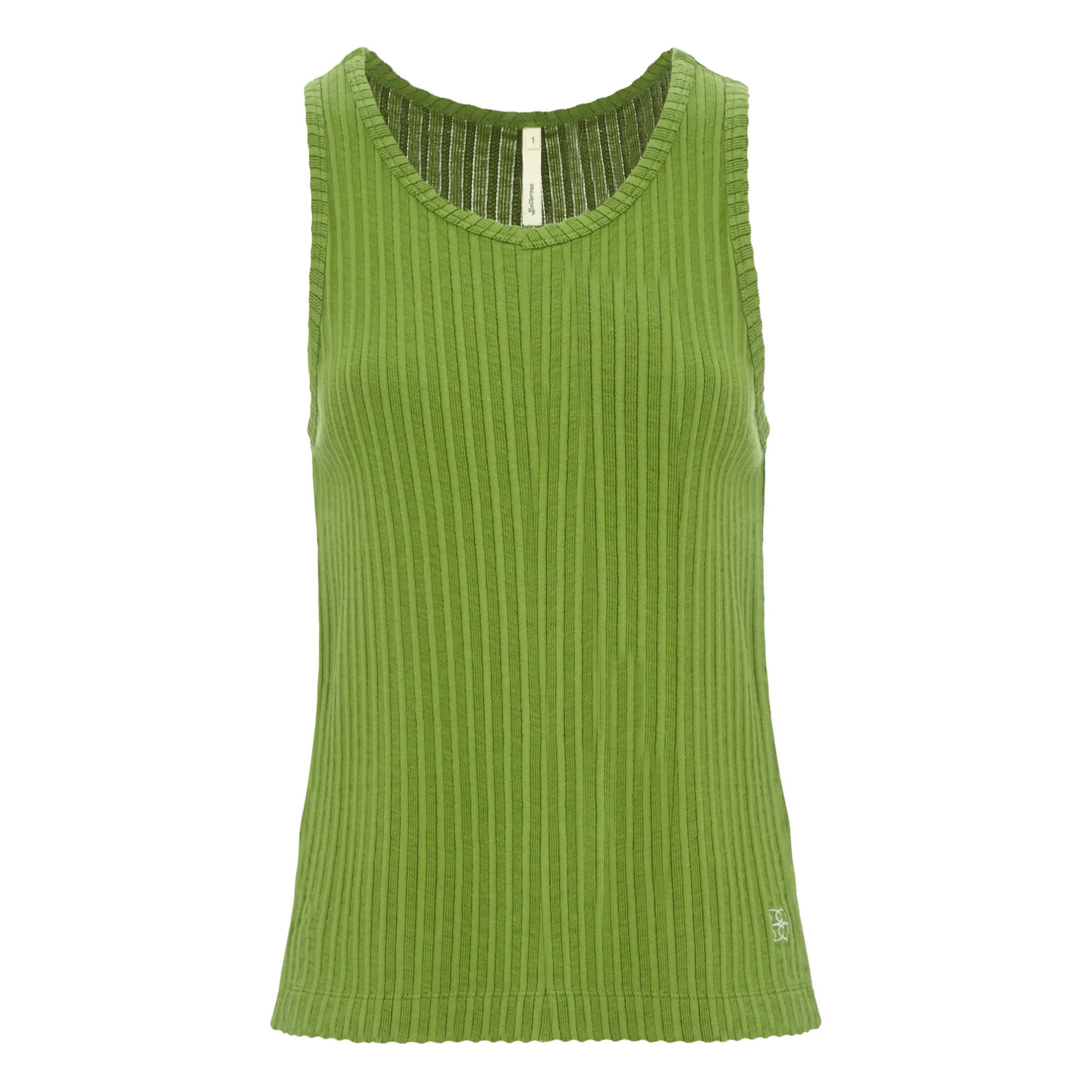 Bellerose Women's Khaki Mersa Organic Cotton Tank Top - ’S Collection