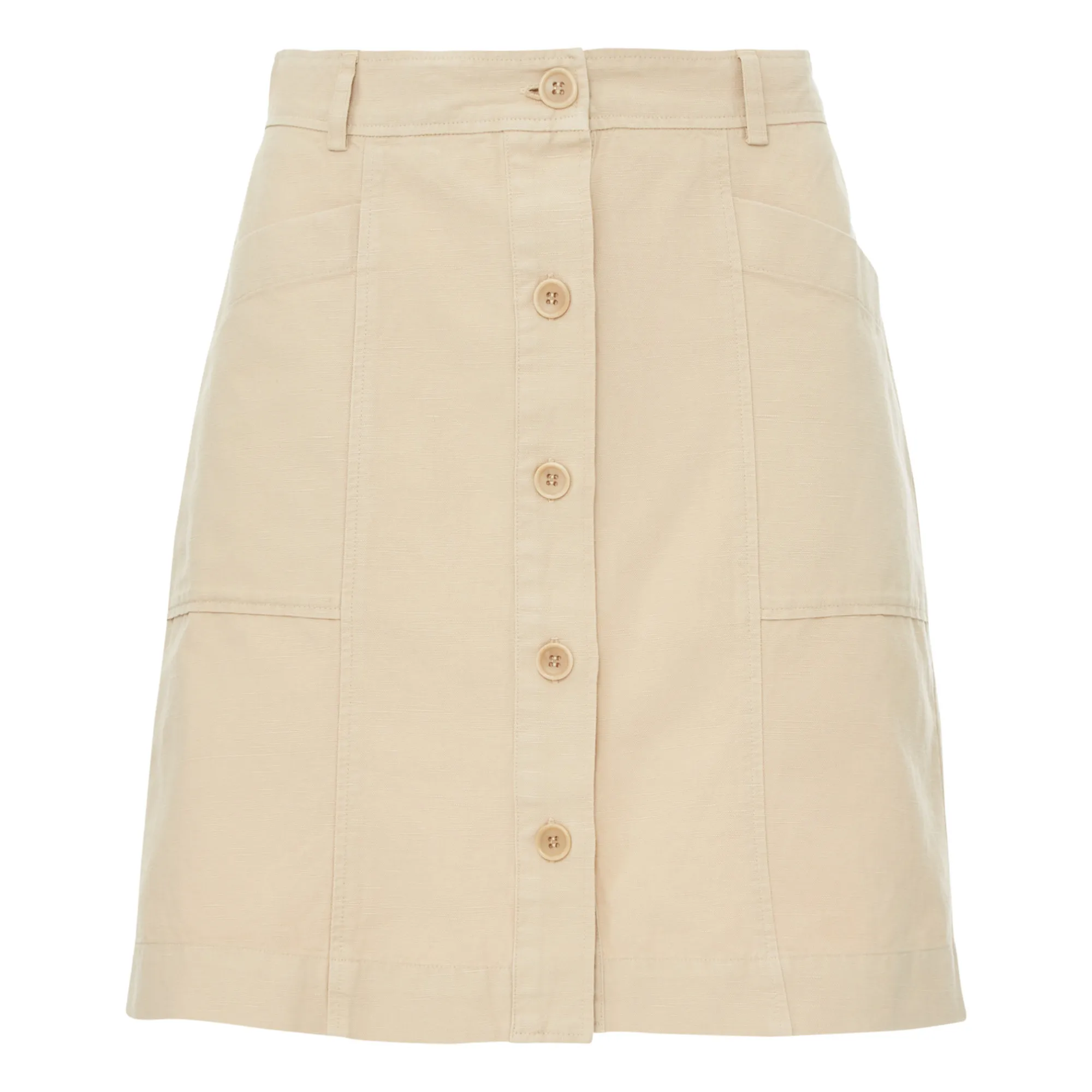 Hartford Ginger Cotton And Linen Skirt