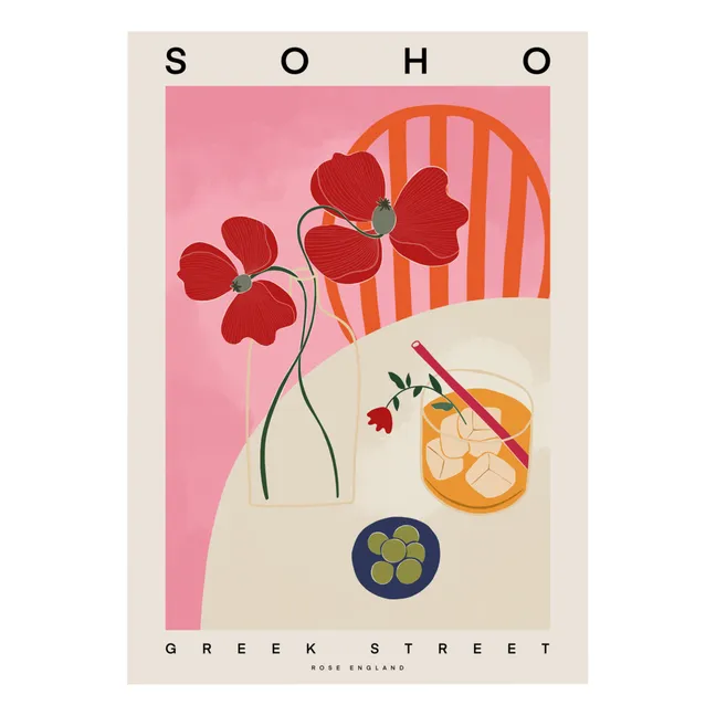 Affiche Soho | Rose