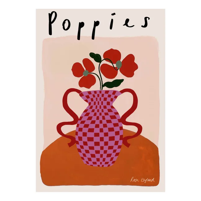 Poppies Poster | Pink