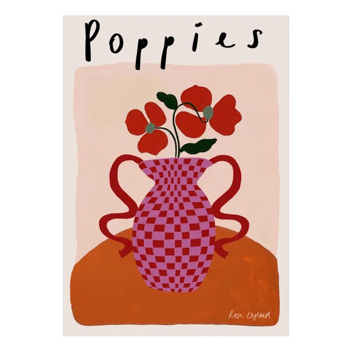 Poppies Poster | Pink- Product image n°0