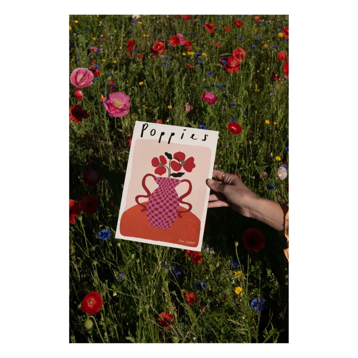 Poppies Poster | Pink- Product image n°1