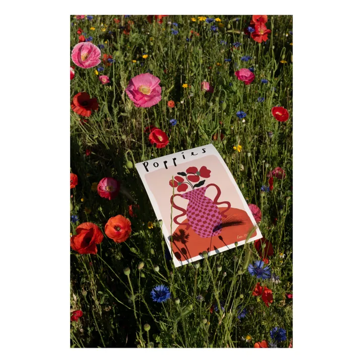 Poppies Poster | Pink- Product image n°2