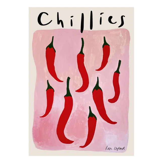 Affiche Chillies | Rose