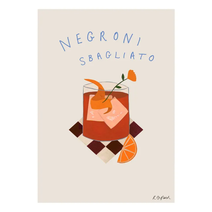 Poster Negroni | Rosa incarnato- Immagine del prodotto n°0
