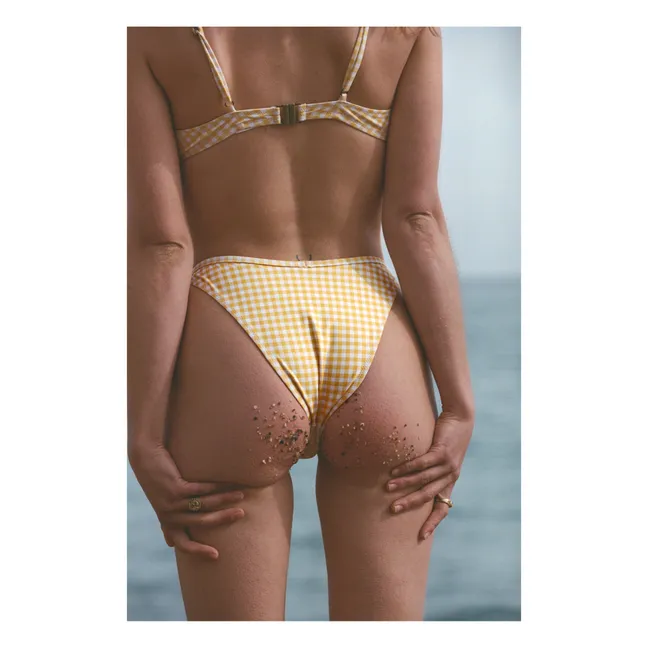 Braguita de bikini Yucca Vichy | Amarillo
