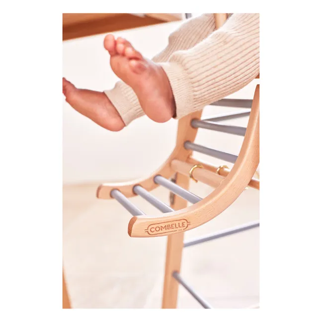 Chaise haute extra-pliante Sarah | Bleu gris