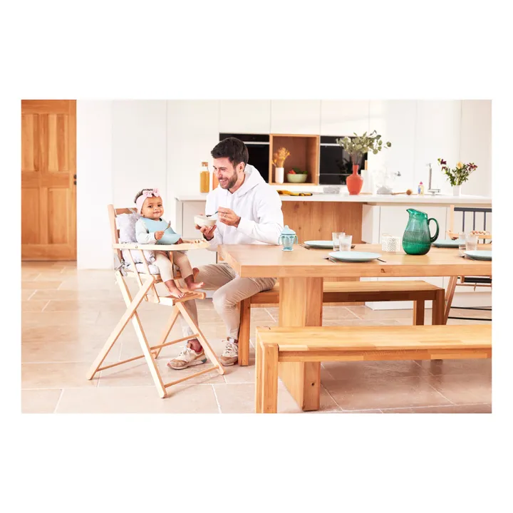 Chaise haute extra-pliante Sarah | Bleu gris- Image produit n°5