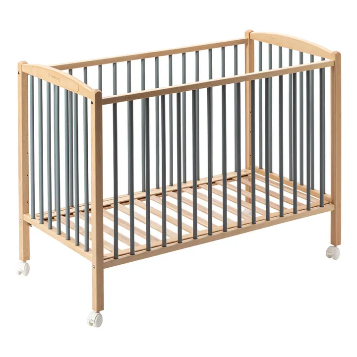 Lit bébé Arthur 60x120 cm | Bleu gris- Image produit n°0