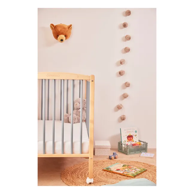 Lit bébé Rémi 60x120 cm | Bleu gris