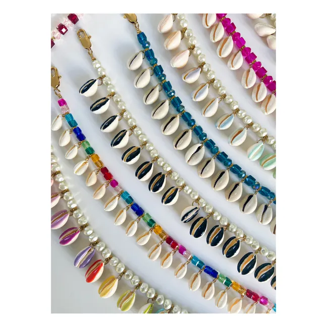 Collier Coquillages Poppers | Pastel