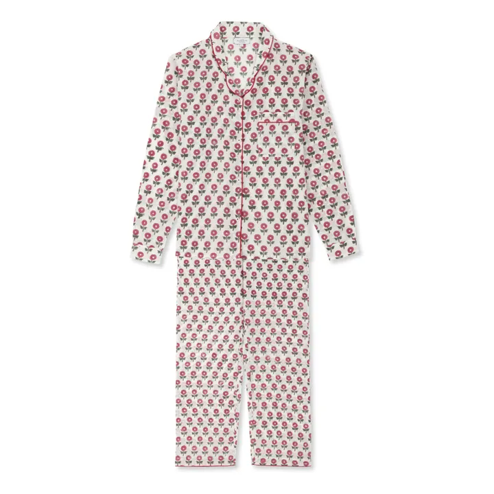 Bedruckter Pyjama Anemone | Rosa- Produktbild Nr. 0