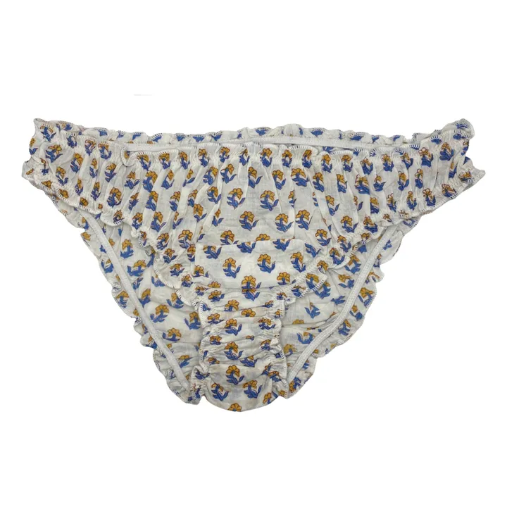 Immortelle Print Briefs | Blue- Product image n°0