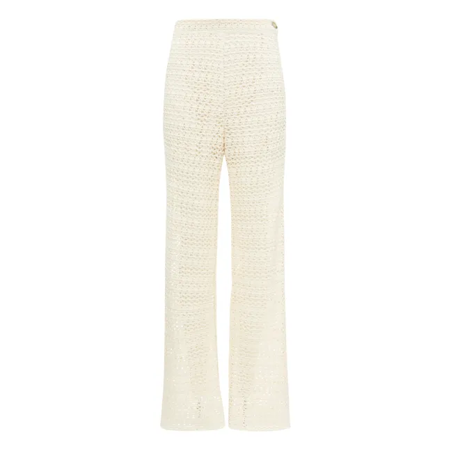 Pantalones calados Davis - Colección Mujer | Natural
