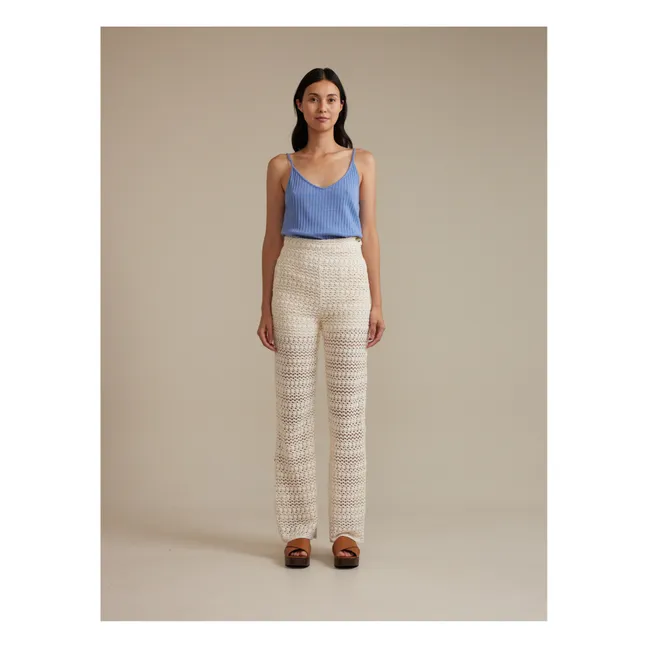 Pantalones calados Davis - Colección Mujer | Natural
