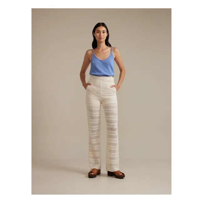 Pantalones calados Davis - Colección Mujer | Natural