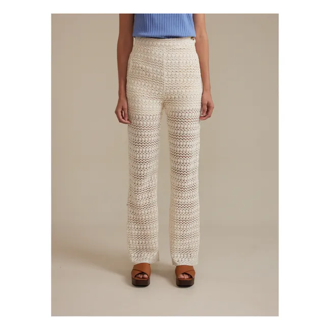 Pantalones calados Davis - Colección Mujer | Natural