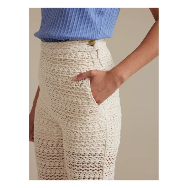 Pantalones calados Davis - Colección Mujer | Natural